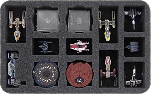 Feldherr Magnetic Box Amarillo es Compatible con Star Wars X-Wing: Transporte de Resistencia