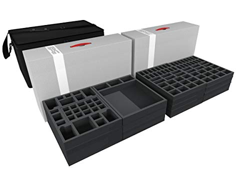 Feldherr Transporter with 2 XL Storage Boxes Compatible with Zombicide Black Plague Kickstarter Knight Pledge