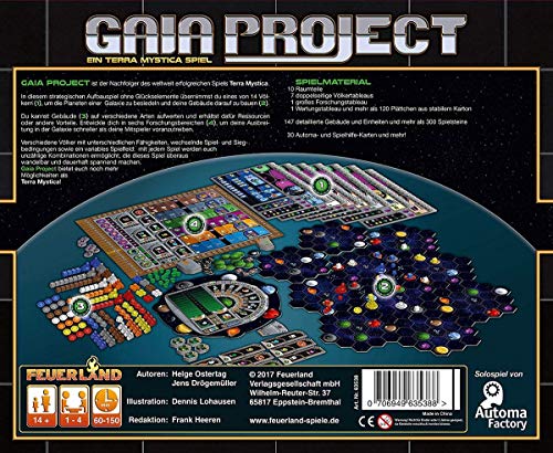 Feuerland Spiele Gaia Project 13 - Juego de Mesa