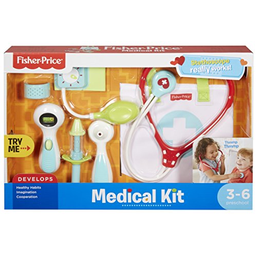 Fisher-Price Maletín pequeño doctor, juego de rol niño +3 años (Mattel DVH14)