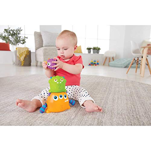 Fisher-Price - Monstruitos encajables, juguete bebé (Mattel FNV36)