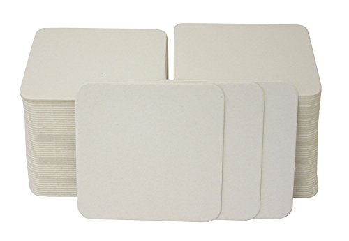 Folia 2326 - Coaster (posavasos), angulares, 9.3 x 9.3 cm, 100 piezas , color/modelo surtido
