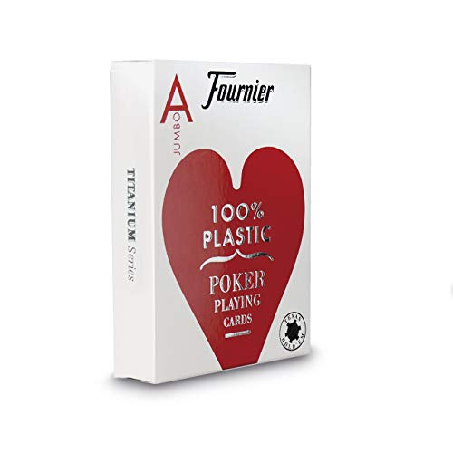 Fournier 1028935 Baraja de Poker Profesional, 100% Plástico, Modelos/colores surtidos