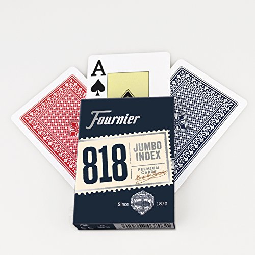 Fournier 818-55 - Baraja Poker en Inglés (55 Cartas), Surtido