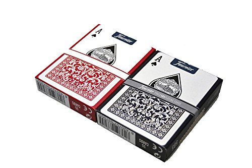 Fournier- Nº 505 Baraja Cartas Poker Clásica, Color rojo o azul (F21644) , color/modelo surtido