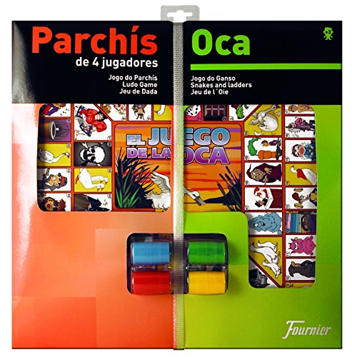 Fournier - Tablero Parchís/Oca y fichas, 40 x 40 cm, para 4 Jugadores (F29467)