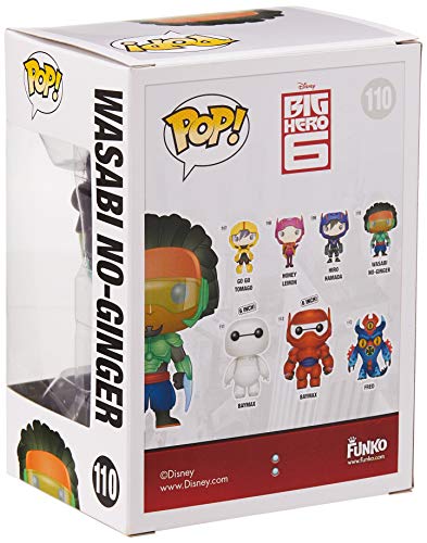 Funko - Figurita Disney - Big Hero 6 - No-Wasabi Jengibre Pop 10cm - 0849803046590 - Fig-Wasabi no-Ginger Big Hero 6
