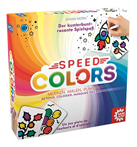 Game Factory 646193 Speed Colors, Juego de Dibujos para Colorear, Juego de niños, a Partir de 5 años, Multicolor