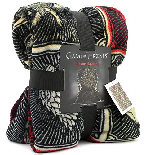 Game Of Thrones Juego de Tronos Regalos Merchandise Got Manta Super Suave para Cama Stark Lannister Targaryen Greyjoy Baratheon Tyrell Gran Casa Símbolos Westeros