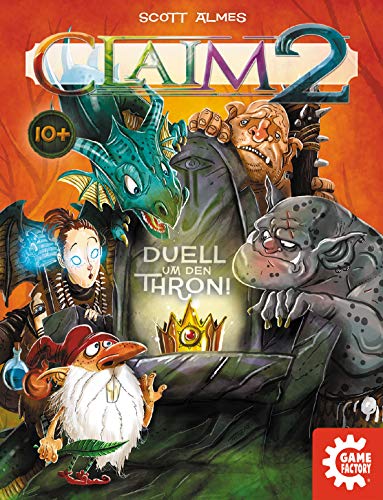 GAMEFACTORY-Claim 2, Das Duell um den Thron, Cartas, Juego de Puntadas, para 2 Jugadores, Color (Game Factory 646223)