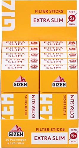 Gizeh filtros de puntas 10 x 126