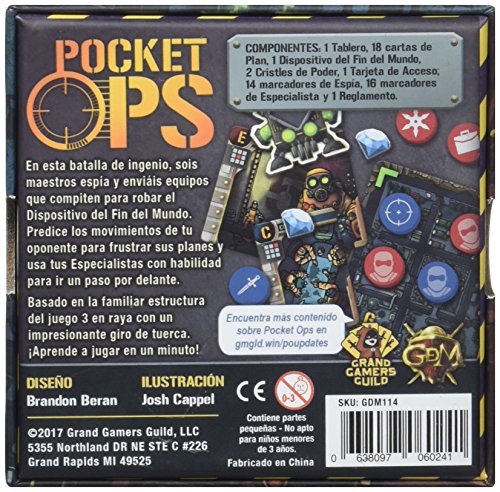 GM Games -Pocket Ops,  Juego de tablero (GDM GDM119)