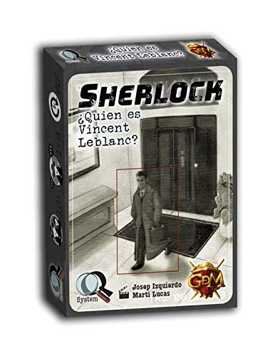 GM Games- Sherlock: ¿Quien es Vincent Leblanc Juego de investigación, Color Gris (GDM Games GDM2096)