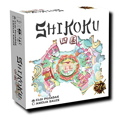 GM Games- Shikoku Juego de Cartas con Tablero, Color Blanco (GDM Games GDM128)