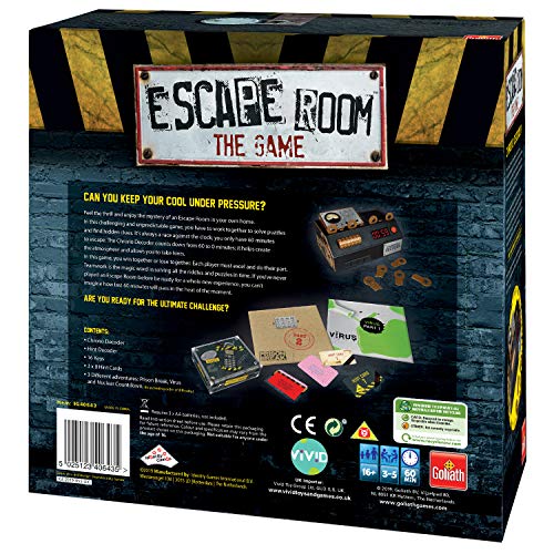 Goliath Games IG40643 Escape Room The 3 Pack Juego Familiar para 16+, Multi