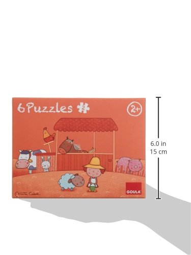 Goula 6 Puzzles de maderas infantiles de la graja , color/modelo surtido