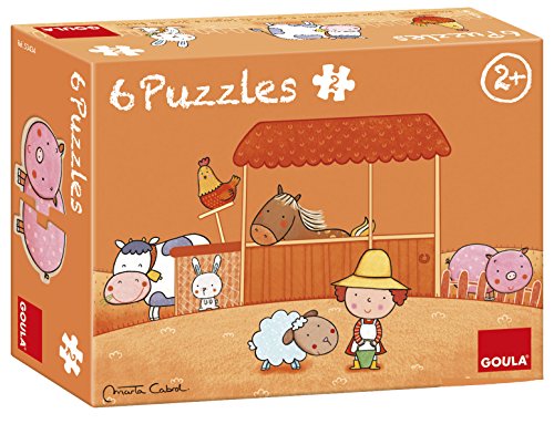 Goula 6 Puzzles de maderas infantiles de la graja , color/modelo surtido