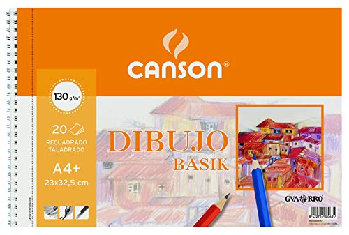 Guarro Canson 726487 - Bloc A4, micro perforado, 20 hojas, 130 gr