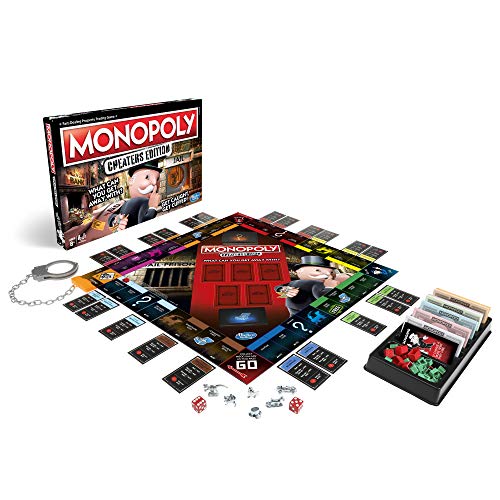 Hasbro Gaming monopolio de juego: Cheaters Edition para niños de 8 años en adelante, color negro, talla única (E1871102) , color/modelo surtido