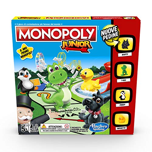 Hasbro Gaming Monopoly – Junior, edición para niños, Versión italiana