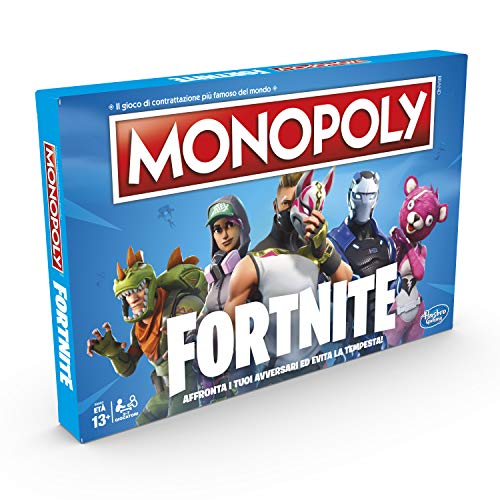 Hasbro - Juego de Mesa Monopoly, edición Fortnite, Idioma español no garantizado Versión en Italiano Multicolor