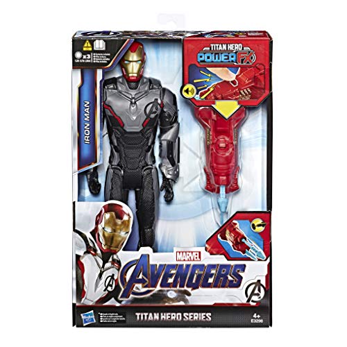 Hasbro Marvel Avengers – Endgame Iron Man Titan Hero con Power FX Incluido, Multicolor, 30 cm, E3298103