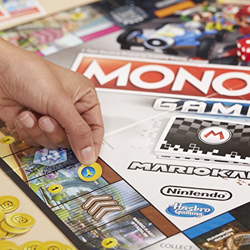 Hasbro Monopoly Gamer Mario Kart Simulación económica Niños y Adultos - Juego de Tablero (Simulación económica, Niños y Adultos, Niño/niña, 8 año(s), 32 Pieza(s), Caja)