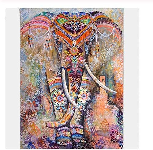 HWYLOVE Puzzles Madera Rompecabezas 1000 Piezas,Alivie el estrés Juego Adulto Elefantes de Colores DIY Decoraciones para el hogar Decoración Moderna para el hogar únicos