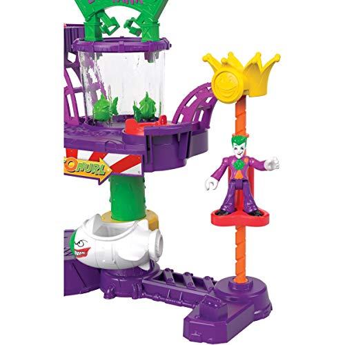 Imaginext - DC Super Friends Batman Fábrica de risas del Joker Juguetes niños +3 años (Mattel GBL26)