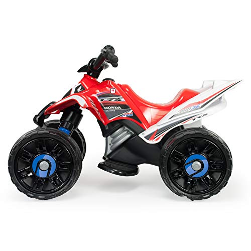 INJUSA – Quad Honda ATV de 12V Licenciado con Cambio de Marchas y Freno Eléctrico Recomendado a niños +3 Años, Color Rojo