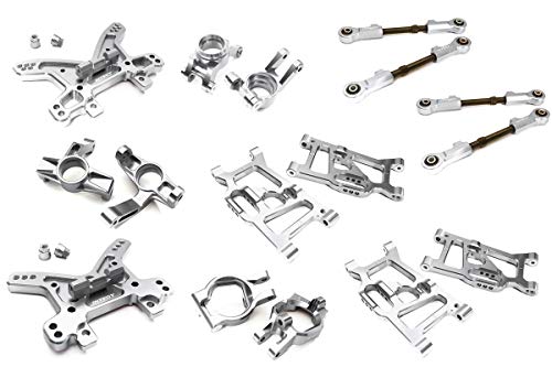 Integy RC Model Hop-ups C28832SILVER Billet Machined Conversion Kit for Losi 1/5 Desert Buggy XL-E