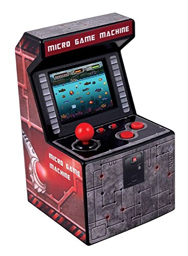 ITAL Mini Recreativa Arcade (Rojo) / Mini Consola portátil de diseño Retro con 250 Juegos / 16 bits / Máquina Perfecta como Regalo Friki para niños y Adultos