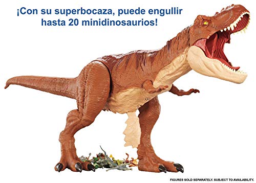 Jurassic World Tyrannosaurus Rex Supercolosal, dinosaurio de juguete (Mattel FMM63)