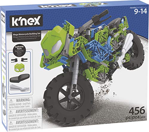 K'nex- Imagine Mega Moto de Carreras Juego de Construcción, Color variado (Fábrica de Juguetes 41327) , color/modelo surtido