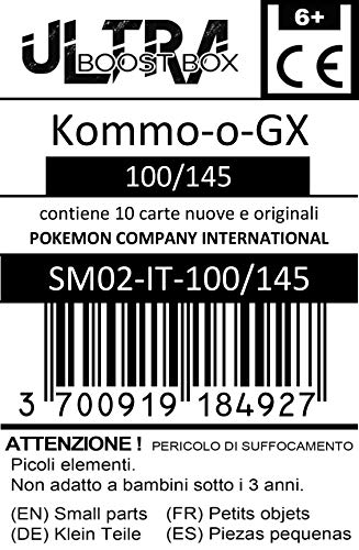 Kommo-o-GX (EkaÏser-GX) 100/145 - #myboost X Sole E Luna 2 Gardiani Nascenti - Coffret de 10 Cartes Pokémon Italiennes