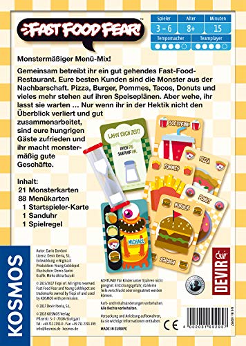 Kosmos-692957 Nein Fast Food Fear, Juego. (692957)