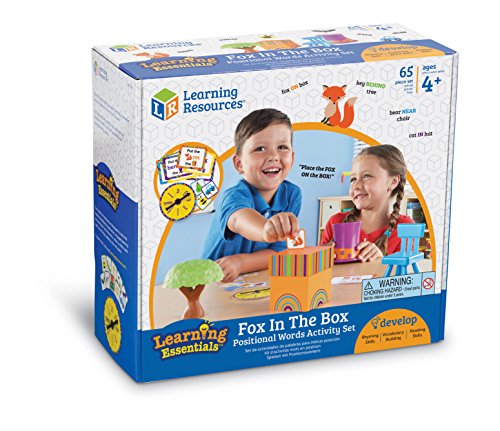 Learning Resources- Set de Actividades para Aprender Las preposiciones de Lugar Fox in The Box, Color (LER3201)