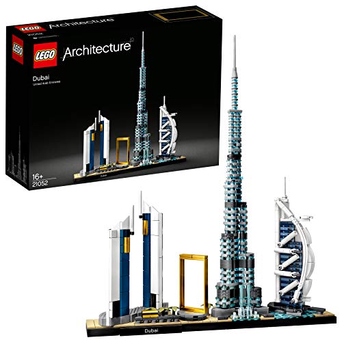 LEGO Architecture - Dubái, Maqueta para Montar el Skyline de la Ciudad y sus Rascacielos, Set de Construcción Coleccionable, Recomendado a Partir de 16 Años (21052)