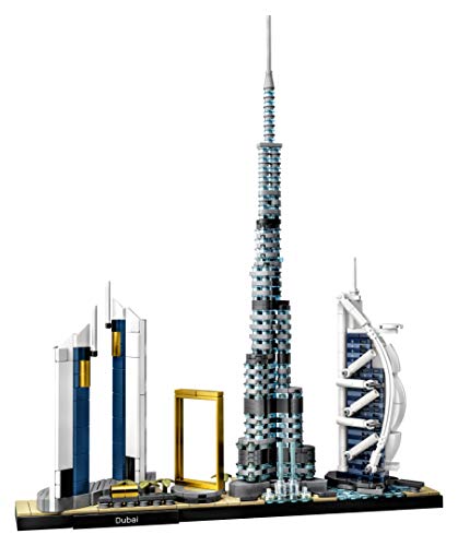 LEGO Architecture - Dubái, Maqueta para Montar el Skyline de la Ciudad y sus Rascacielos, Set de Construcción Coleccionable, Recomendado a Partir de 16 Años (21052)