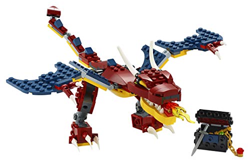 LEGO Creator - Dragón Llameante, Juguete de Construcción para Recrear Miles de Aventuras, Set 3 en 1, Construye una Escorpión o una Criatura Mítica (31102) , color/modelo surtido