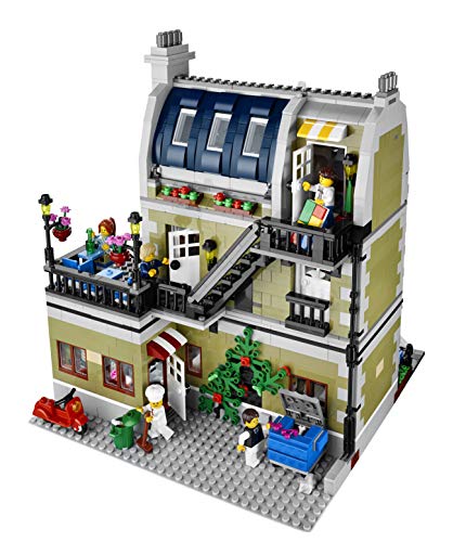 LEGO Creator Expert - Restaurante Parisino, Maqueta de Construcción de Edificio de Paris con Minifiguras de Chef y Camarero a Partir de 16 Años, Regalo Coleccionista (10243)