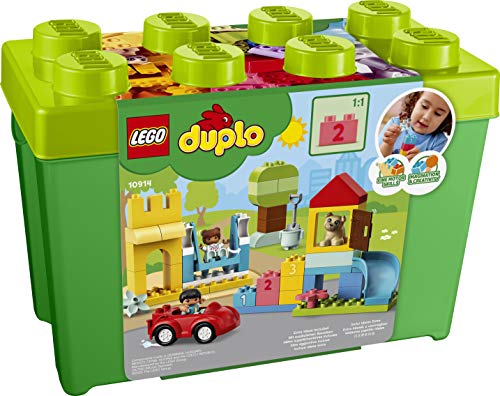 LEGO DUPLO Classic - Caja de Ladrillos Deluxe, Set de Construcción con Caja de Almacenaje, Juguete de Iniciación en LEGO, Recomendado a Partir de 18 Meses (10914) , color/modelo surtido