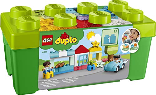 LEGO DUPLO Classic - Caja de Ladrillos, Juguete de Construcción Educativo, Incluye Bloques de Construcción de Colores y Caja de Almacenaje (10913) , color/modelo surtido