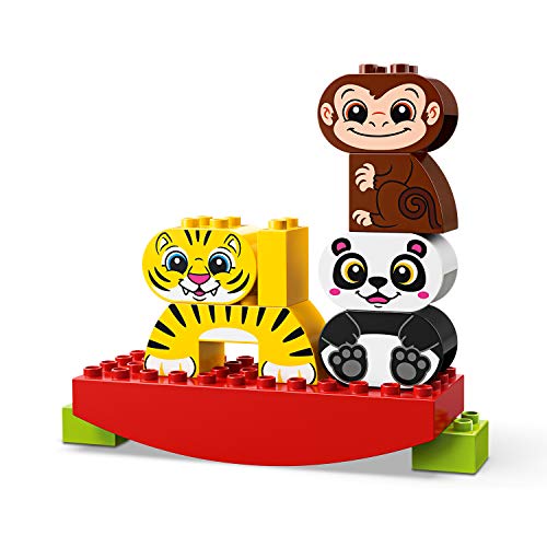 LEGO DUPLO My First - Mis Primeros Animales Equilibristas, Juguete de Construcción Didáctico de 1 a 2 Años (10884) , color/modelo surtido