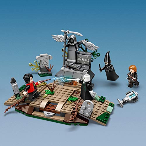 LEGO Harry Potter - Alzamiento de Voldemort, Juguete de construcción del Mundo Mágico, incluye Lápida de Tom Riddle y Minifigura de Voldemort, Novedad 2019 (75965)