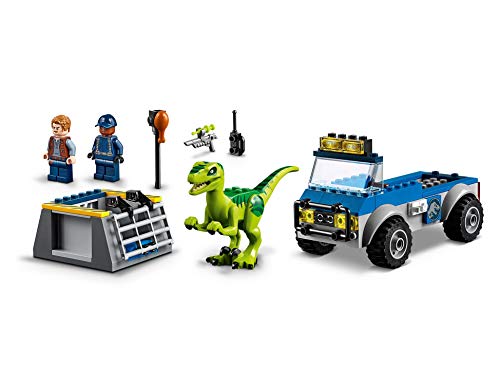 LEGO Juniors - Camión de Rescate del Raptor, Set de Construcción de Juguete de Dinosaurio con Camión y Minifigura de Owen y un Rastreador (10757)