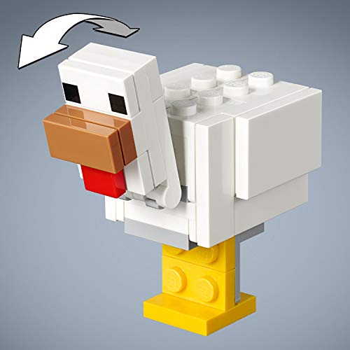 LEGO Minecraft - BigFig Minecraft: Alex con Gallina, juguete creativo y de construcción basado en personajes del videojuego (21149)