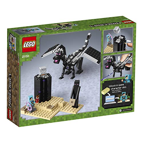 LEGO Minecraft - La Batalla en el End, juguete divertido de construcción y aventuras basado en el videojuego (21151)