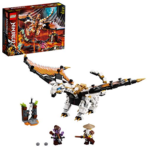 LEGO Ninjago - Dragón de Batalla de Wu, Juguete dragón Nija a partir de 7 años, Dragón de juguete con minifiguras de Wu y Gleck, Set de construcción de aventuras ninjas (71718)