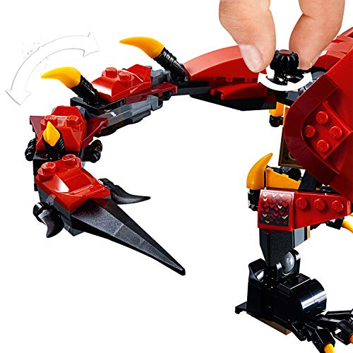 LEGO Ninjago - Llama del destino, set de construcción a partir de 9 años, incluye dragón rojo, un helicóptero y varios ninjas de juguete para recrear aventuras (70653)